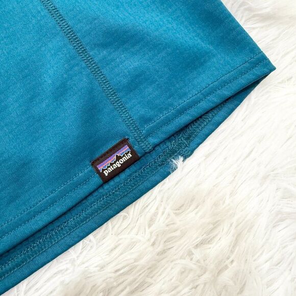 Women Patagonia Midweight Capilene Baselayer 1/4 Zip Pullover Marine Blue XXS - Picture 7 of 10